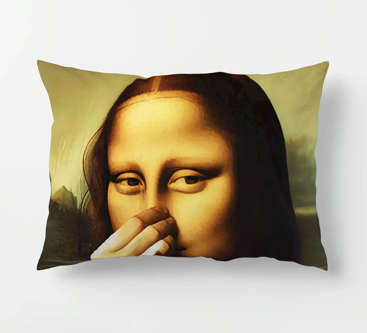Parodia del bagno Monna Lisa cuscino da rangginangs