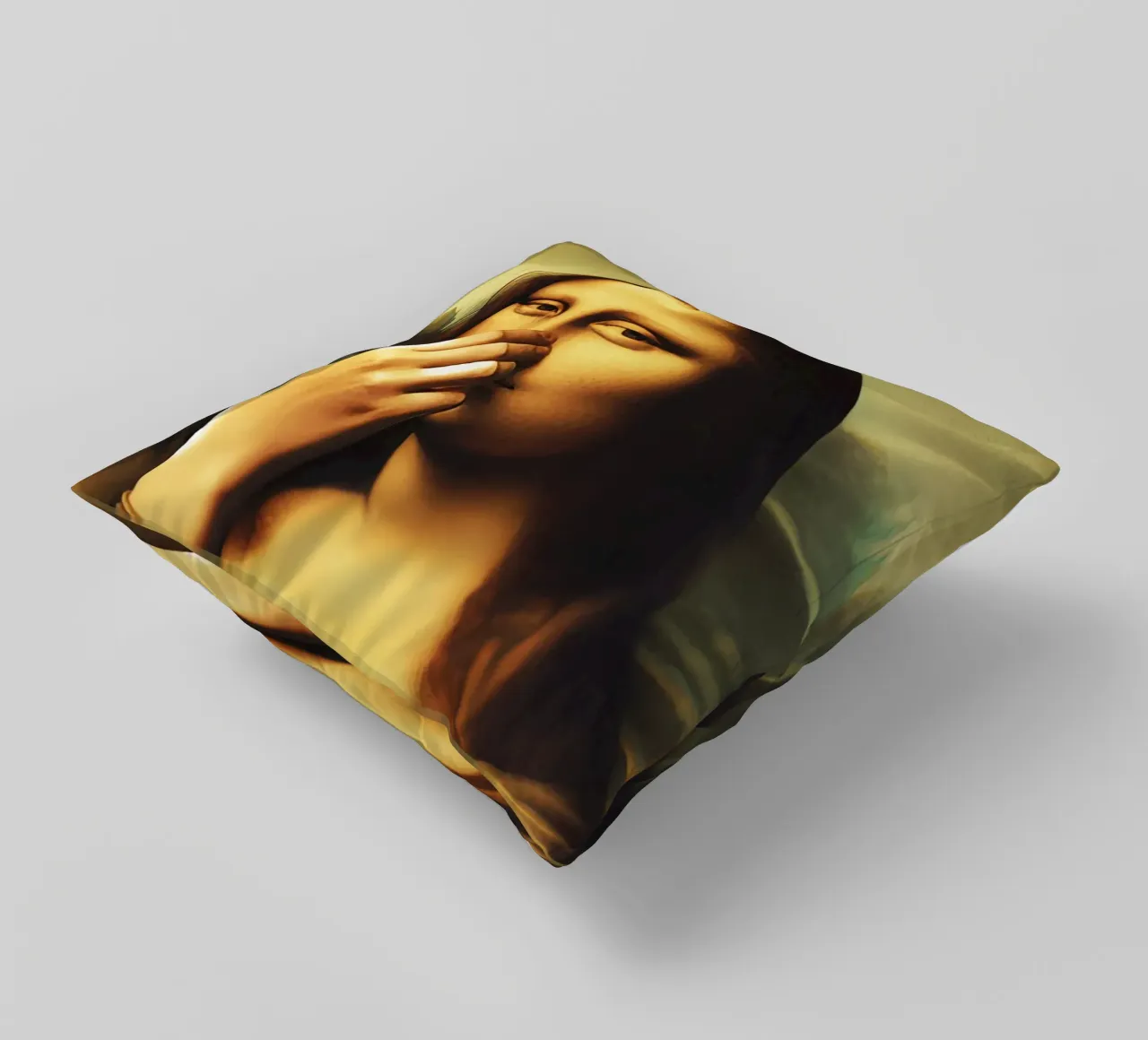 Parodia del bagno Monna Lisa cuscino da rangginangs