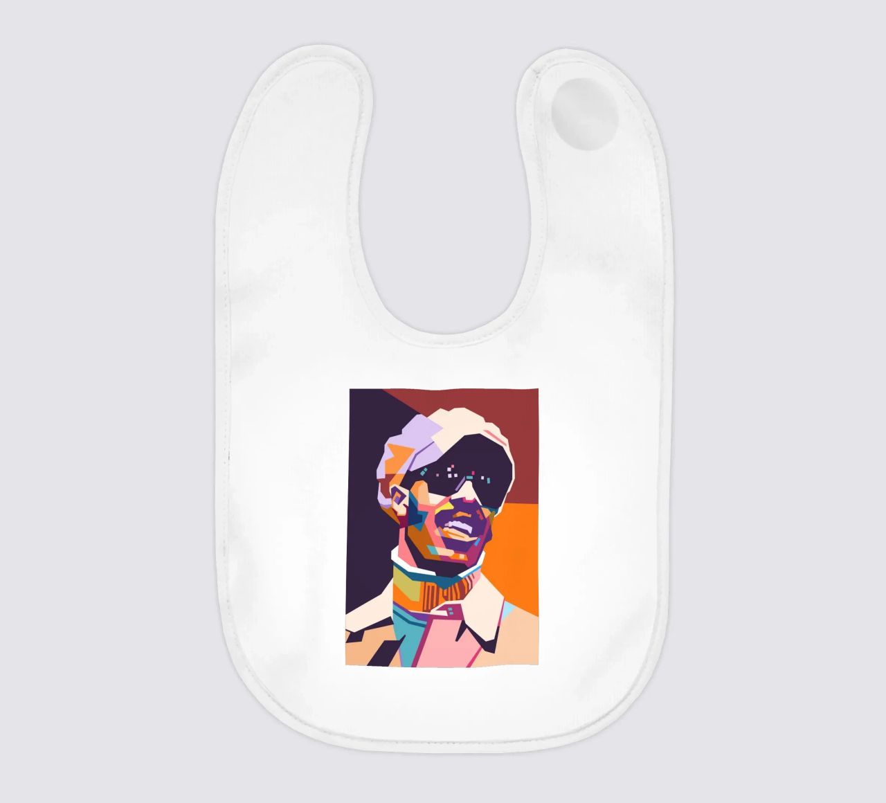 Stile artistico di Stevie Wonder WPAP bavaglino da Hantamrata