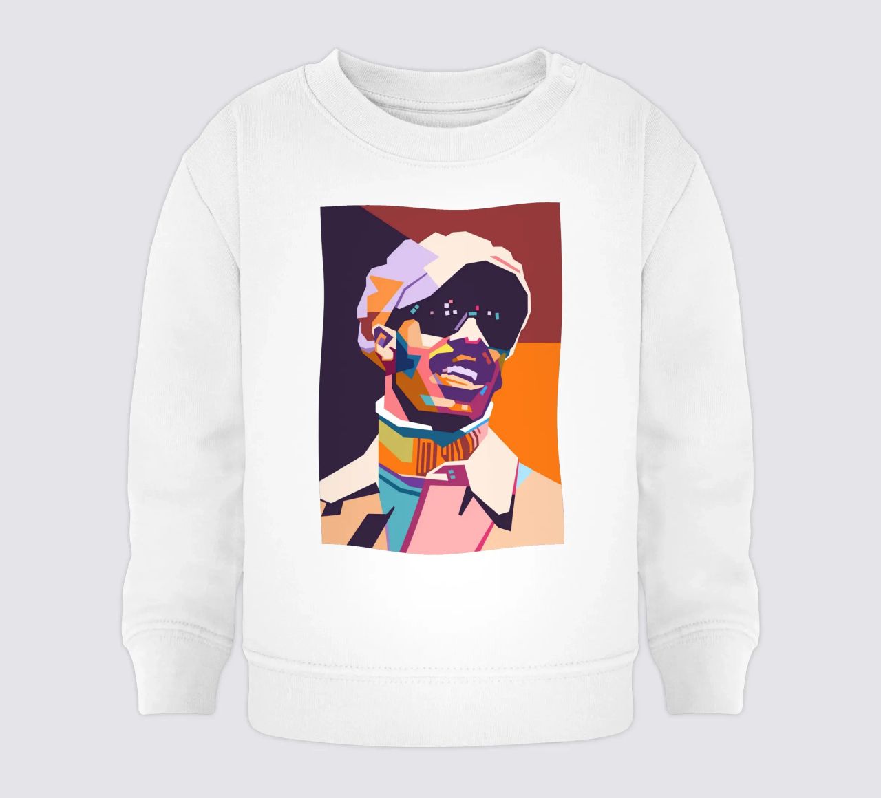 Stile artistico di Stevie Wonder WPAP felpa neonato da Hantamrata