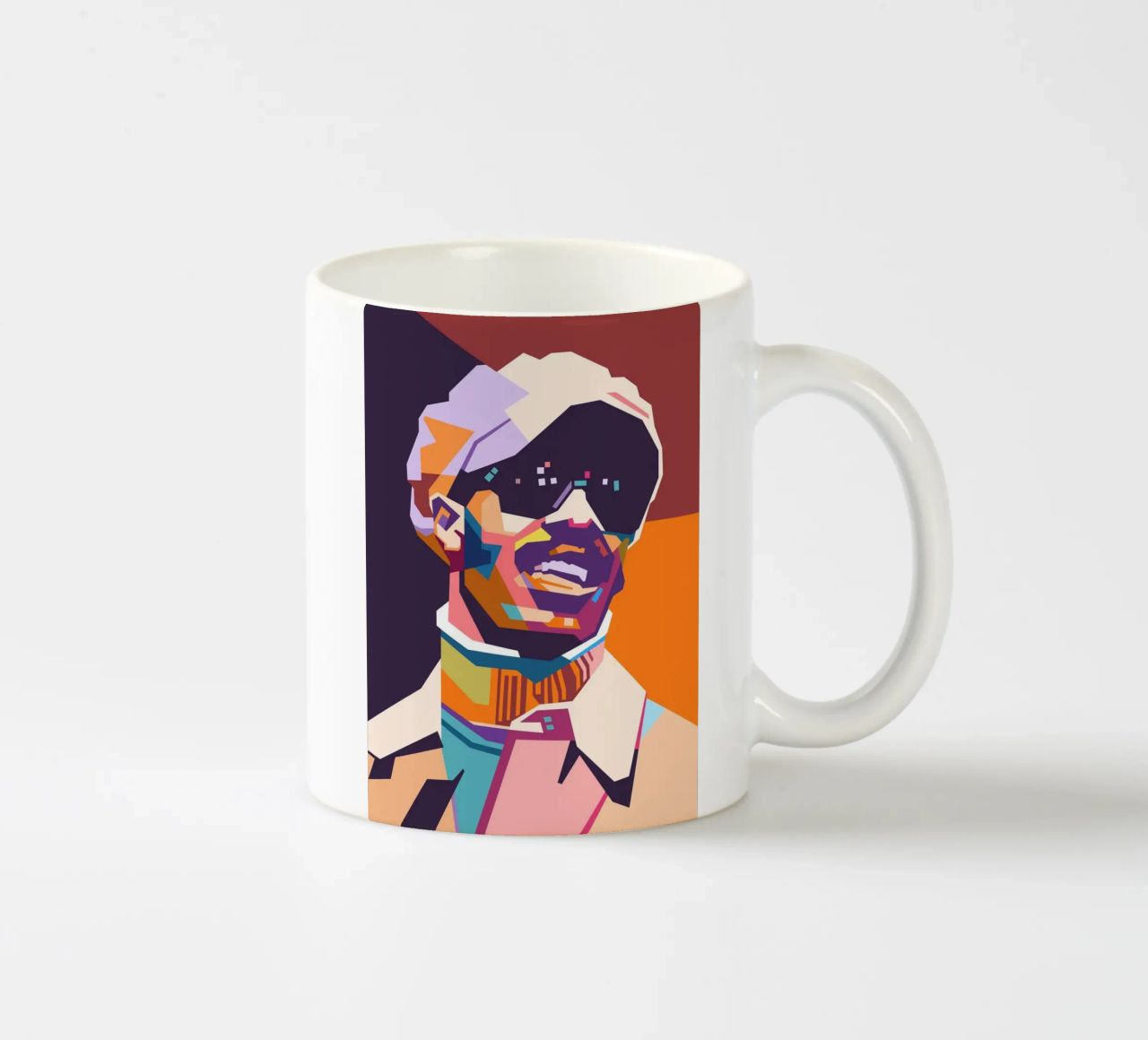 Stile artistico di Stevie Wonder WPAP tazza in ceramica da Hantamrata