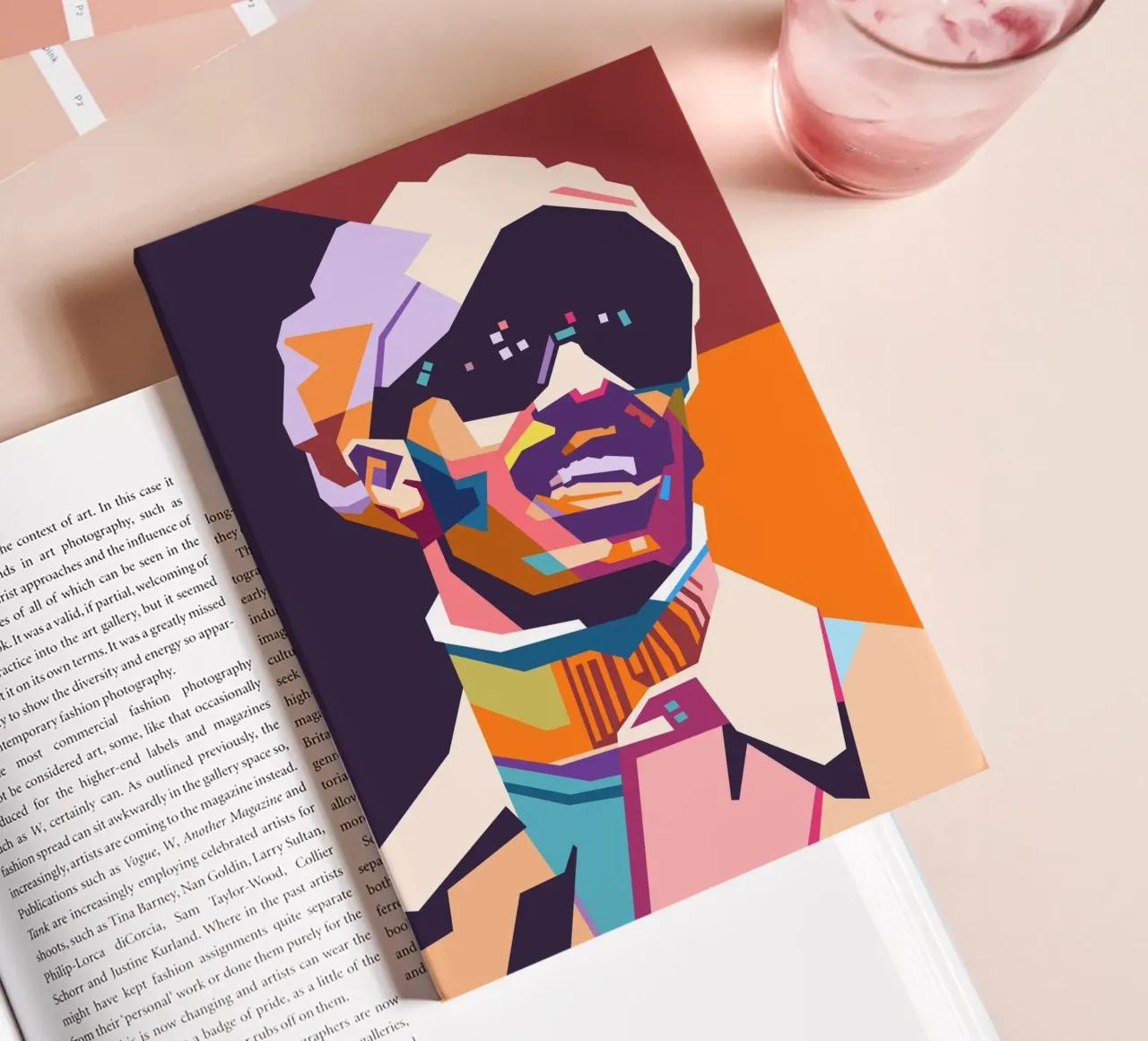 Stevie Wonder WPAP art style carnet de notes de Hantamrata