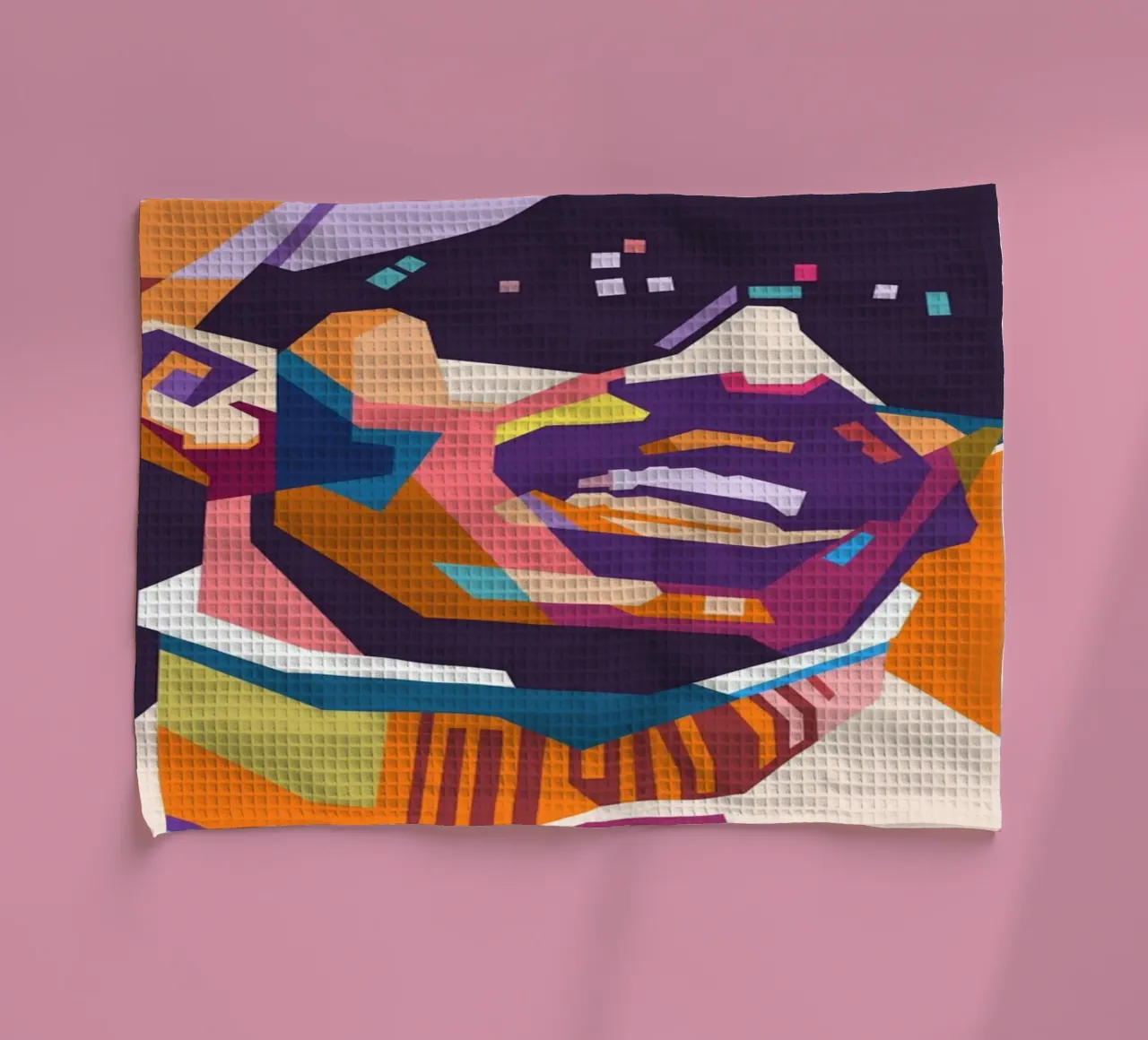 Stevie Wonder WPAP art style torchon de Hantamrata