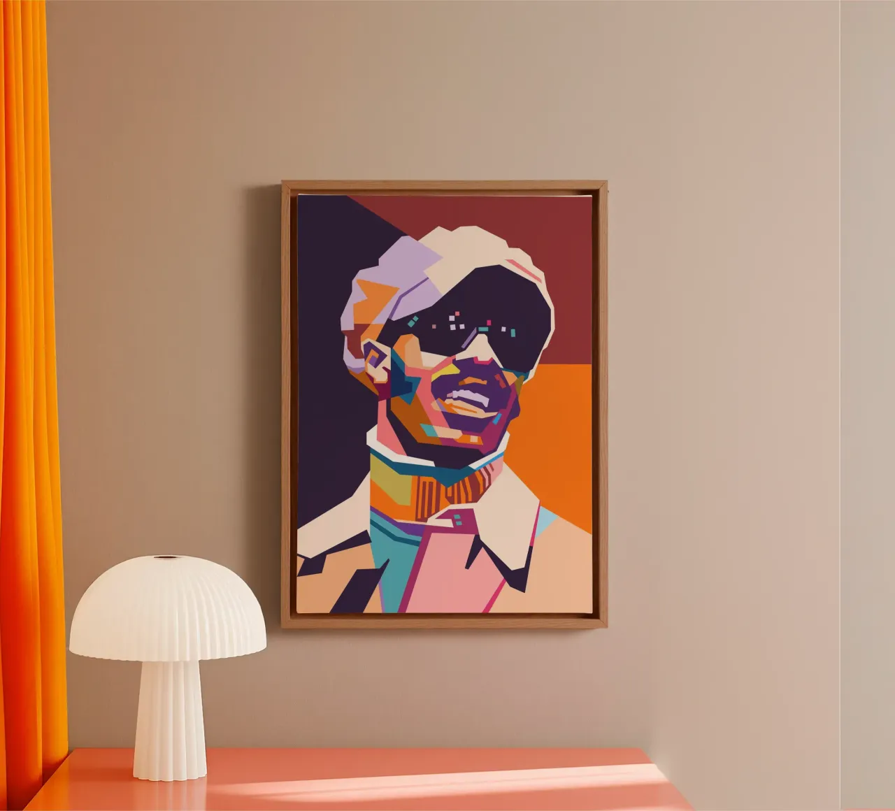 Stevie Wonder WPAP kunststijl canvas van Hantamrata