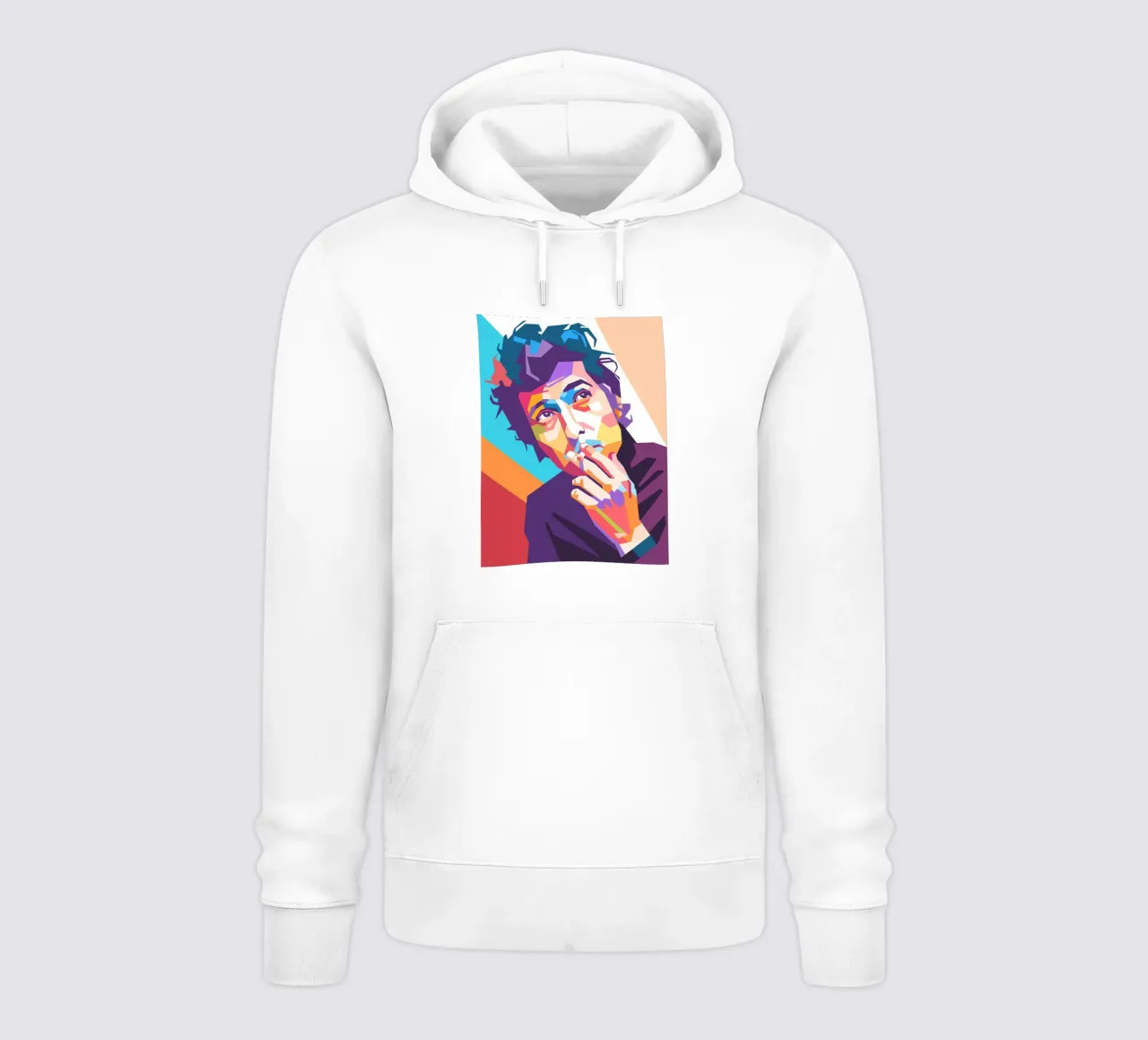 Bob Dylan design artistico felpa con cappuccio da Hantamrata