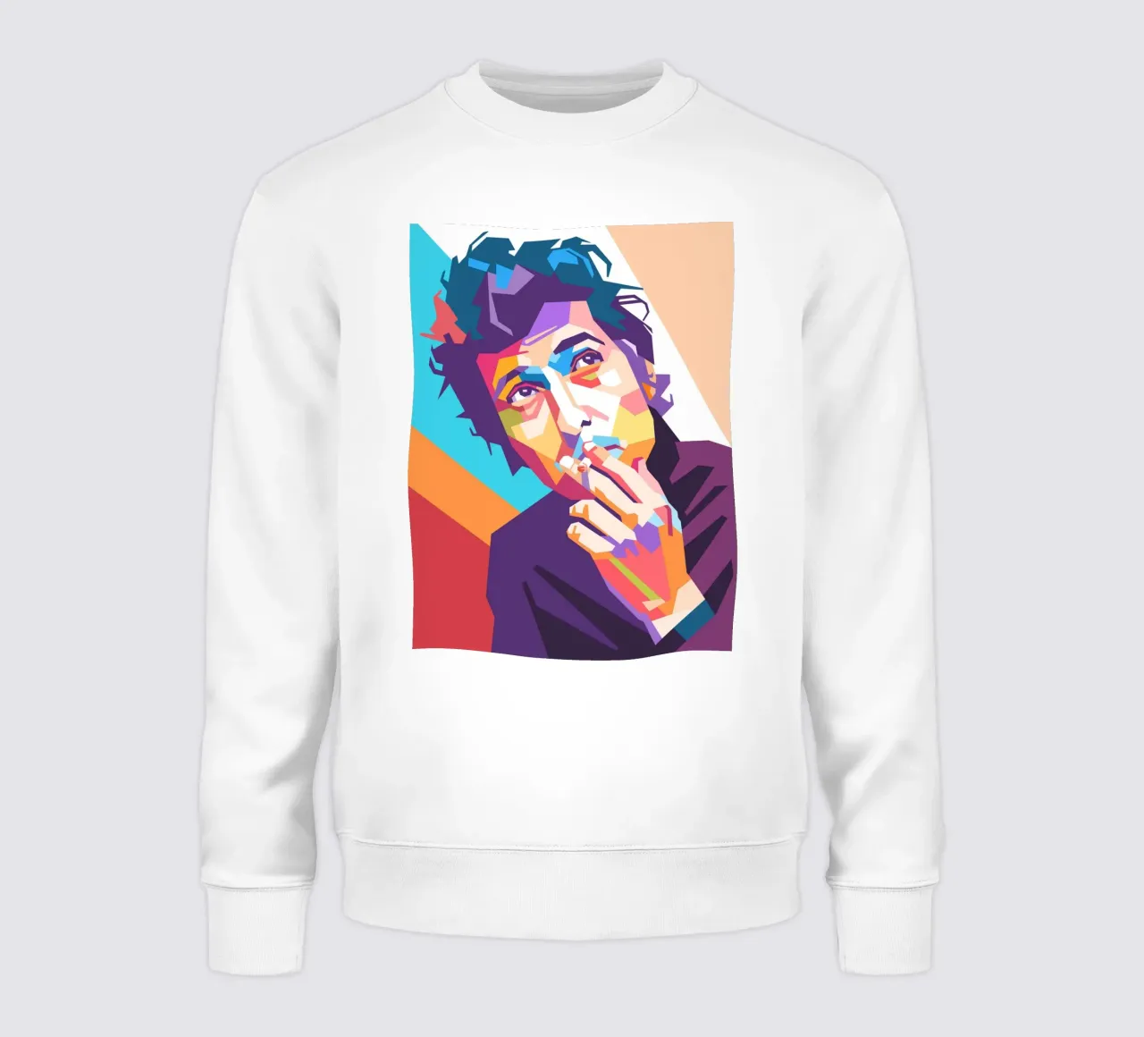 Bob Dylan design artistico felpa da Hantamrata