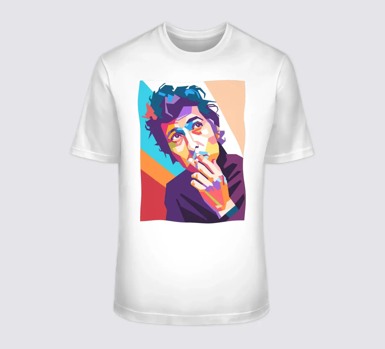 Bob Dylan design artistico t-shirt da Hantamrata
