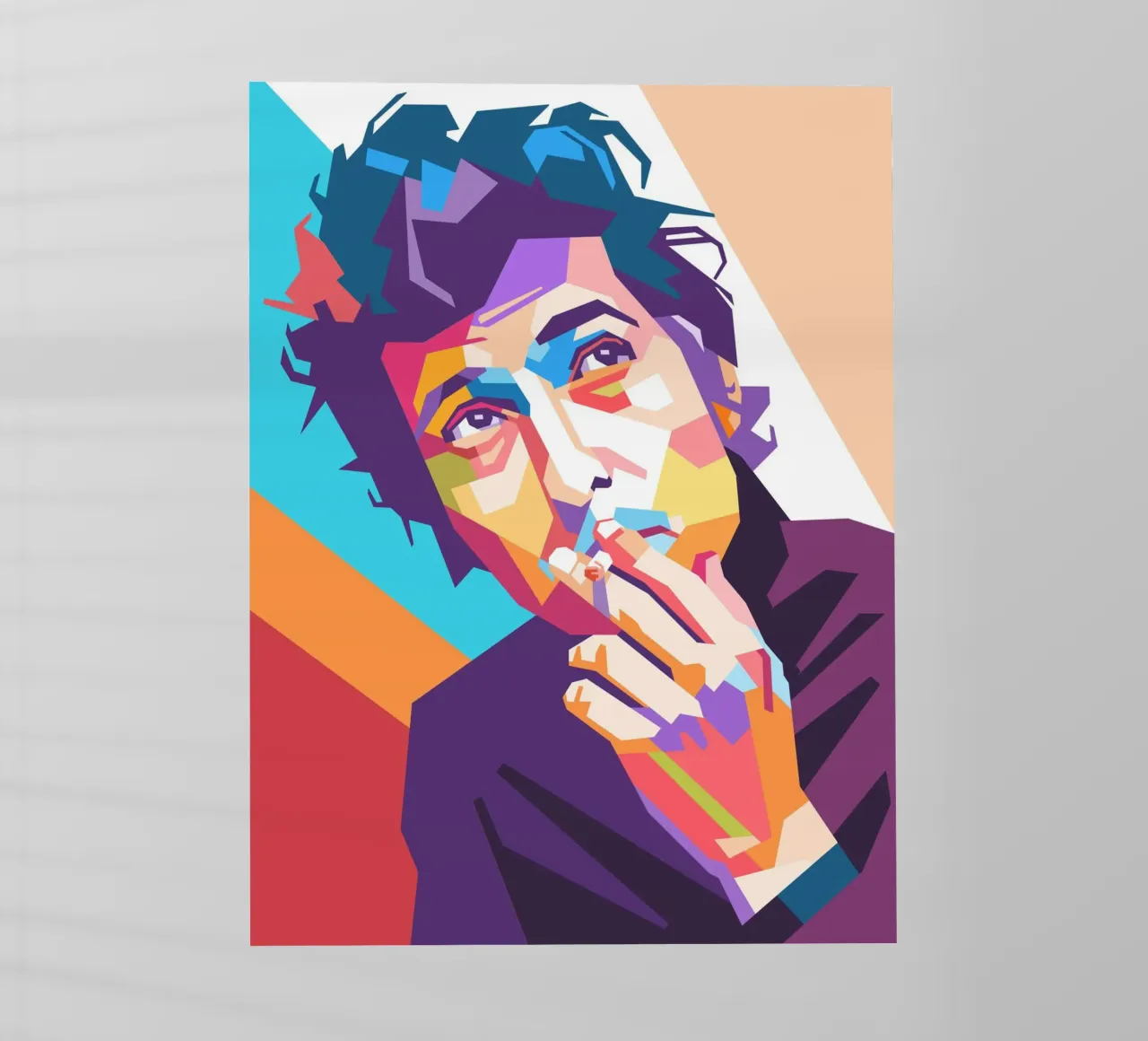 Bob Dylan design artistico pellicola backlit da Hantamrata
