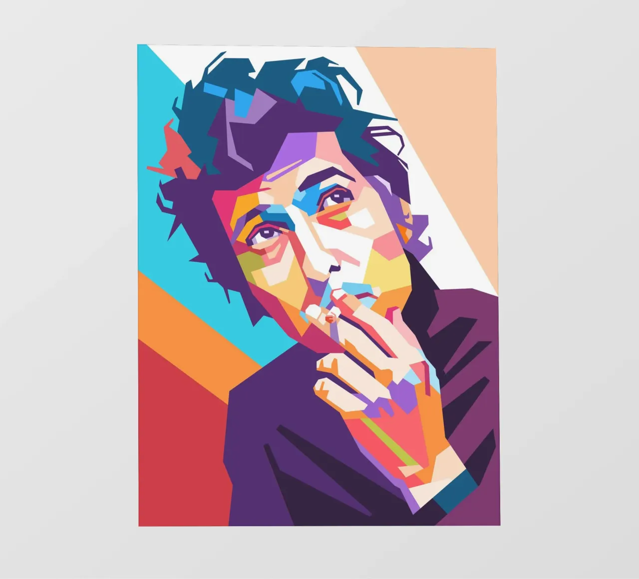 Bob Dylan design artistico telo in pvc da Hantamrata