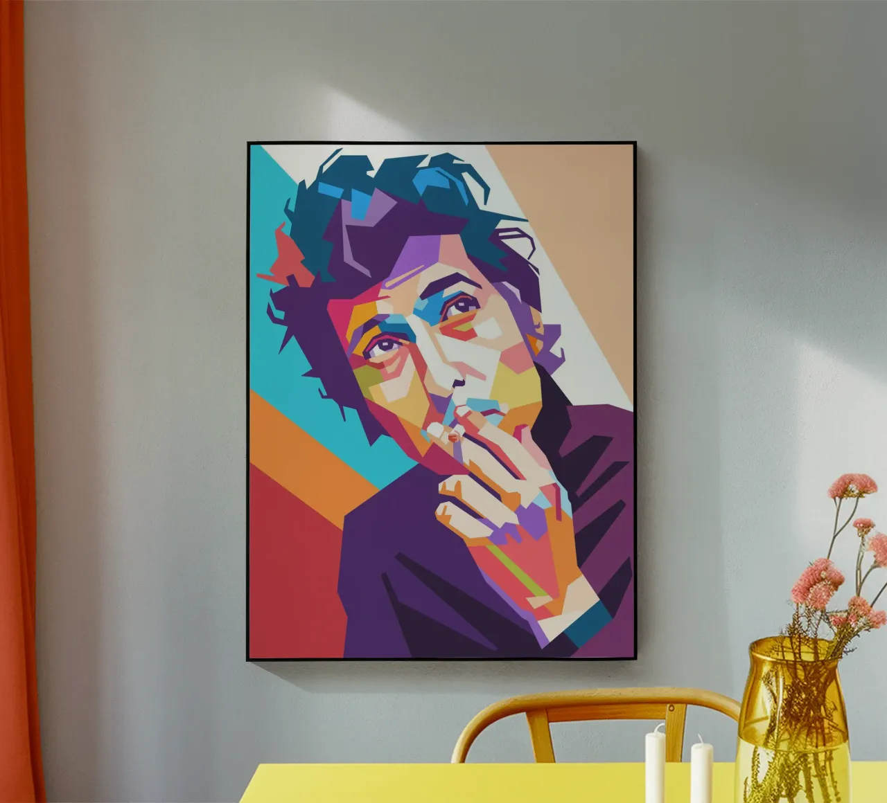 Bob Dylan design artistico plexiglass da Hantamrata