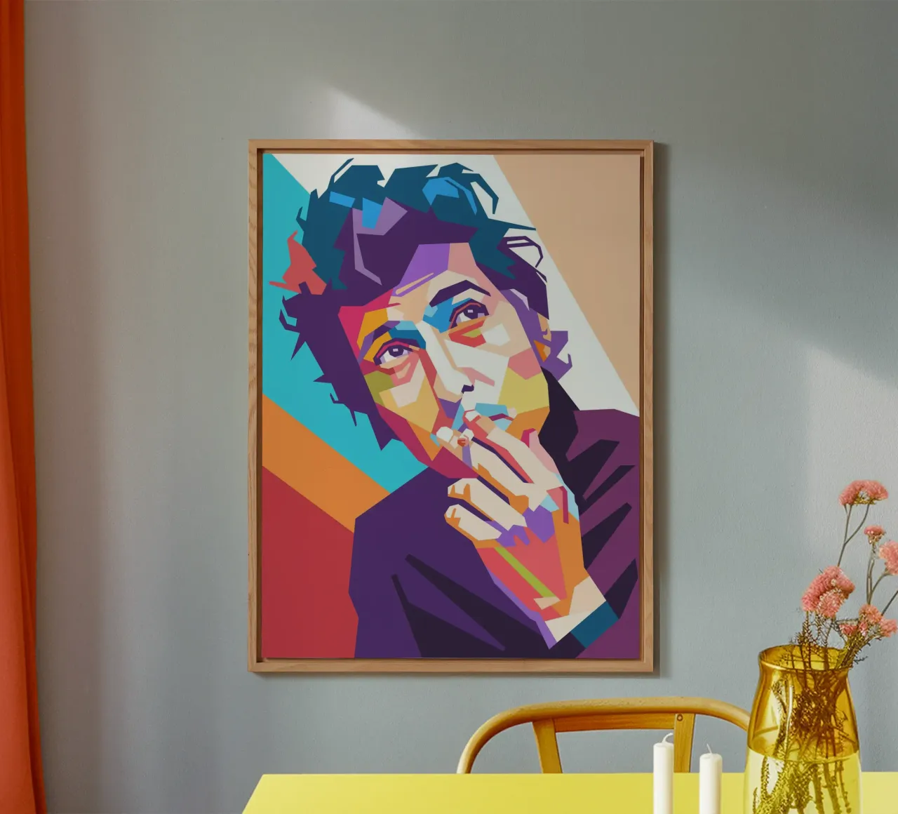 Bob Dylan design artistico alluminio dibond da Hantamrata