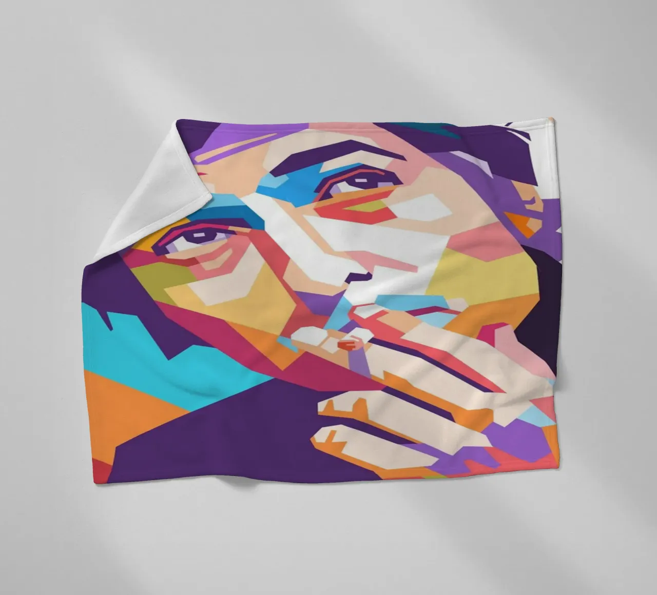 Bob Dylan design artistico coperta in pile da Hantamrata
