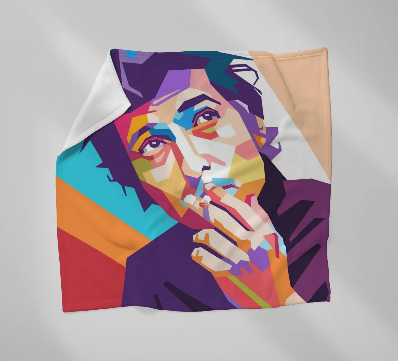 Bob Dylan design artistico coperta in pile da Hantamrata