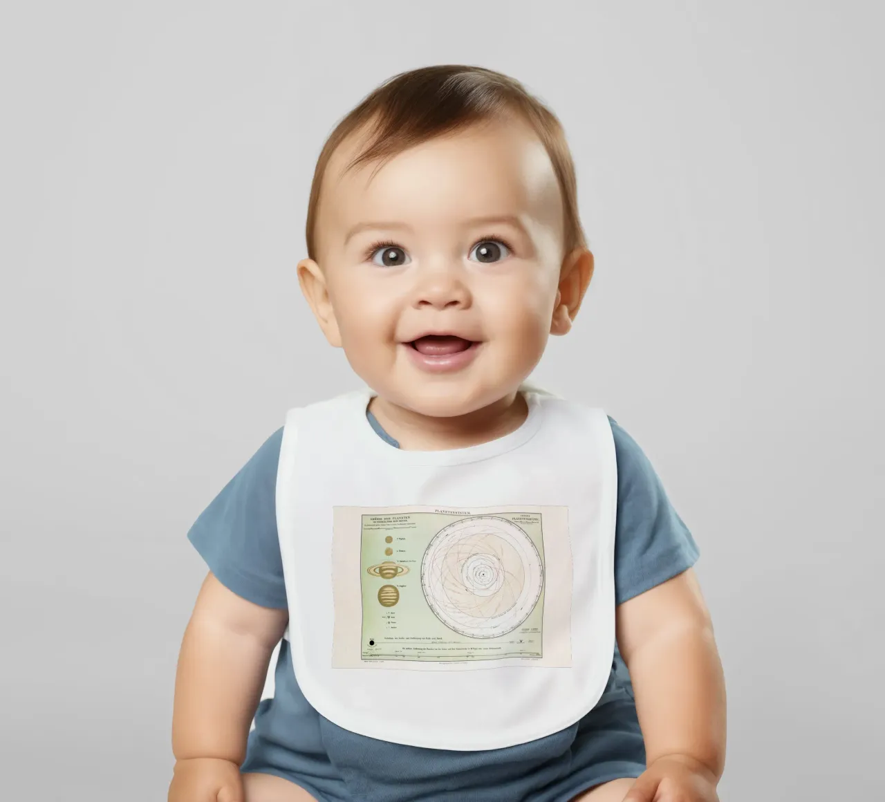 Planetensystem baby bib by Flora & Fauna