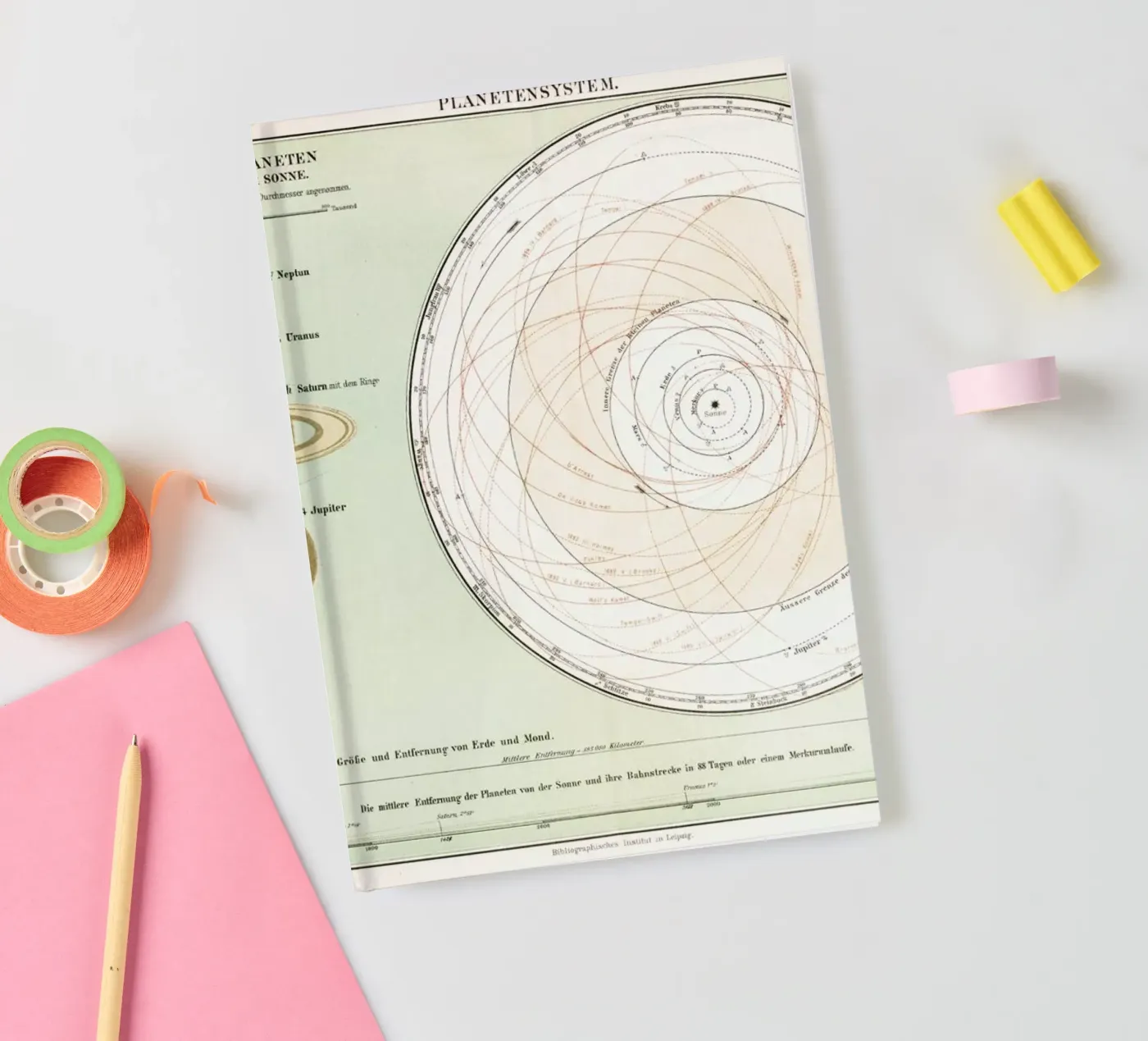 Planetensystem notebook by Flora & Fauna