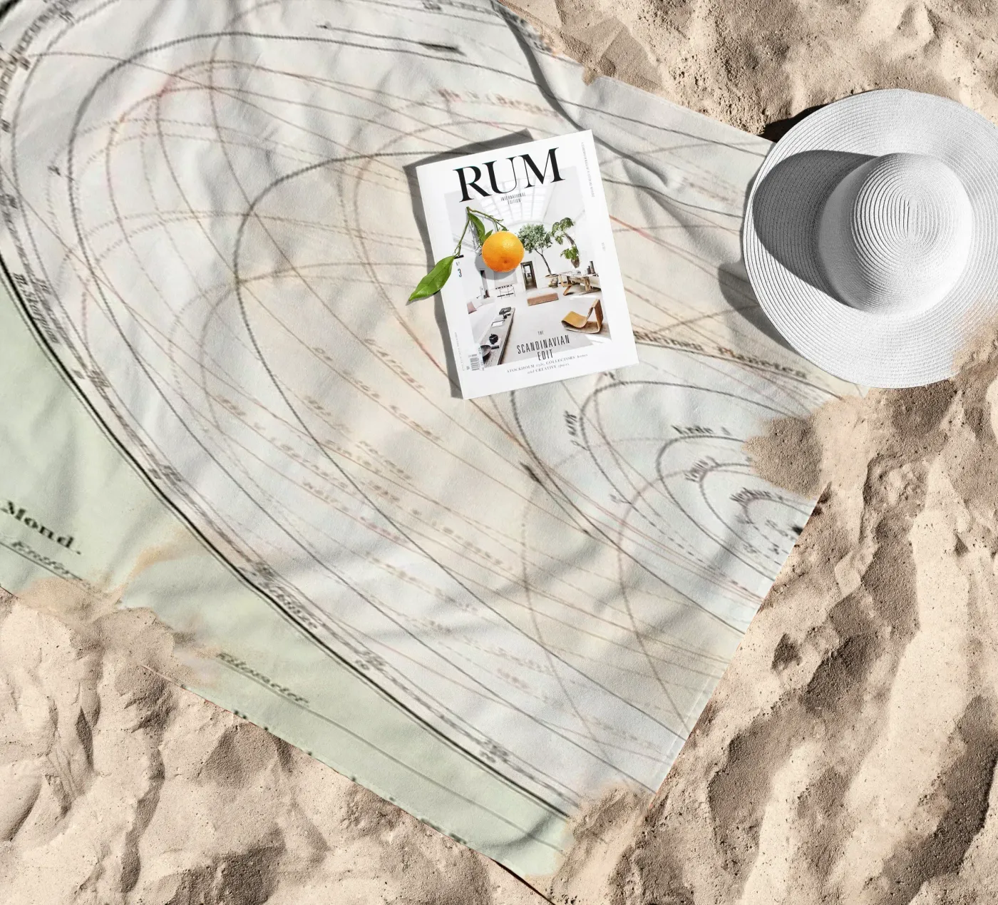 Planetensystem serviette de plage de Flora & Fauna