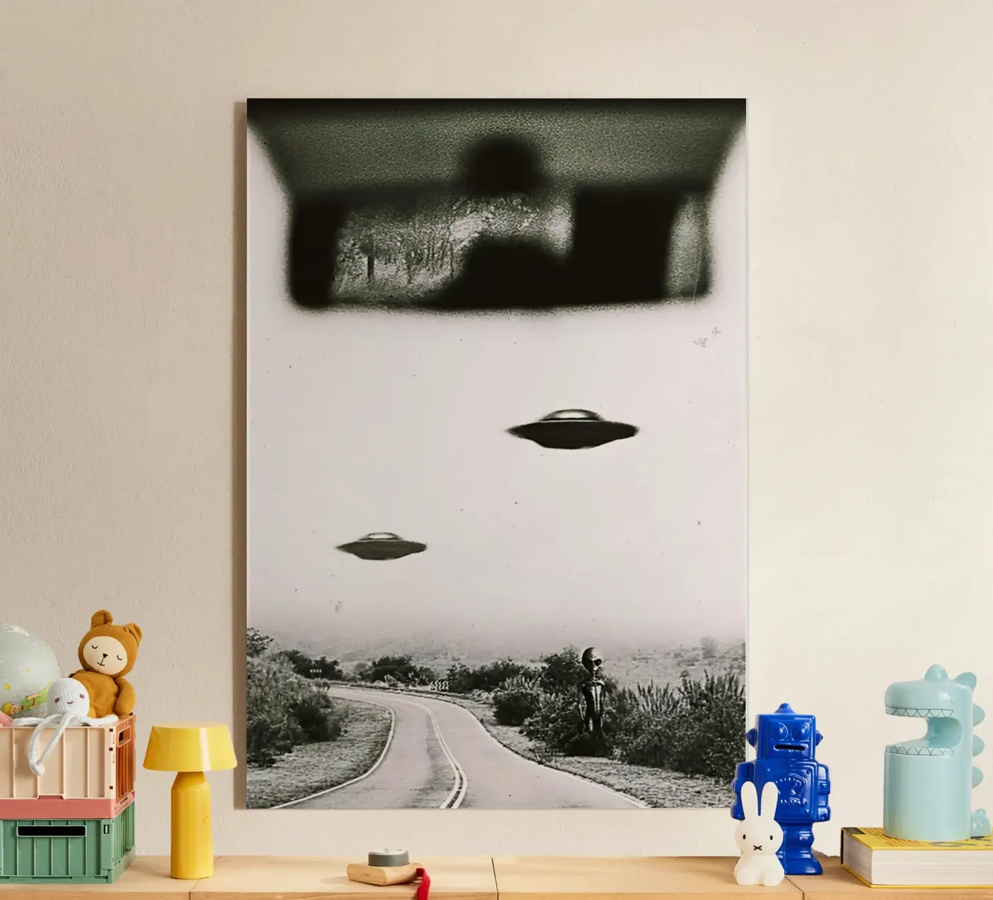 UFO Alien Acryl-Glas von rangginangs