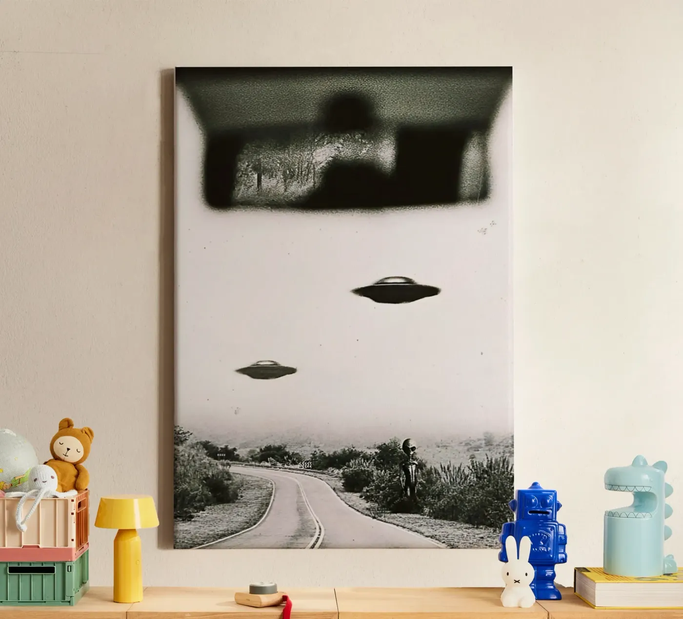 UFO Alieno tela da rangginangs