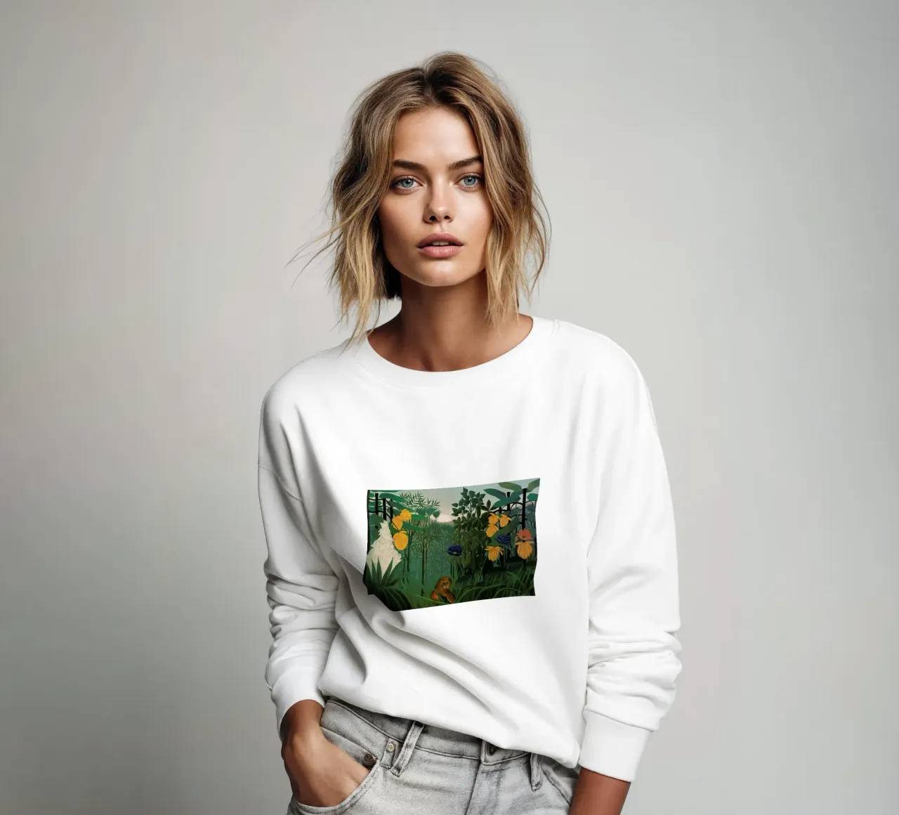 Rousseau - The Repast of the Lion sudadera de ARTOTHEK