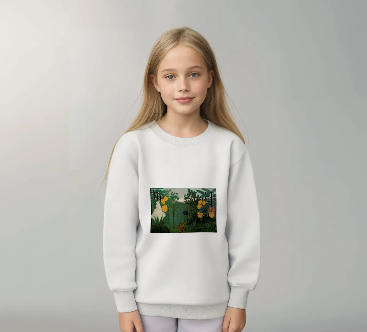 Rousseau - The Repast of the Lion felpa bambino da ARTOTHEK