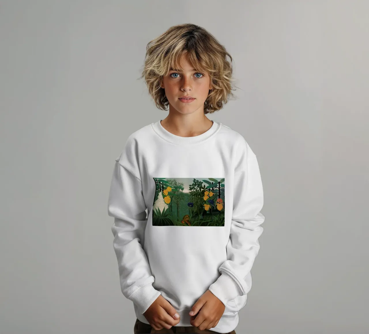 Rousseau - The Repast of the Lion felpa bambino da ARTOTHEK