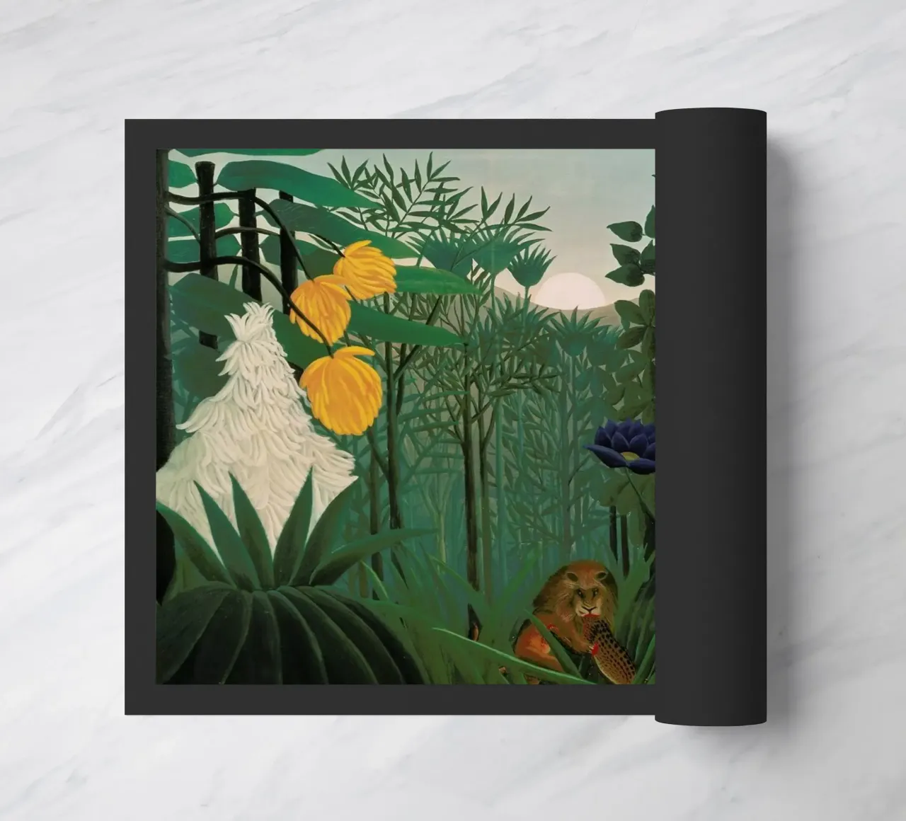 Rousseau - The Repast of the Lion zerbino da ARTOTHEK