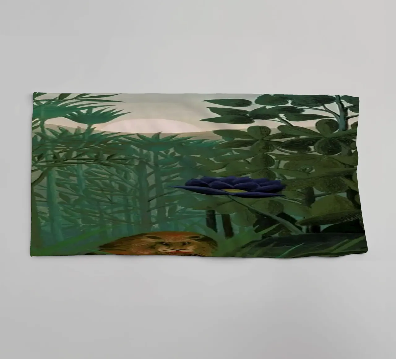 Rousseau - The Repast of the Lion asciugamano da bagno da ARTOTHEK