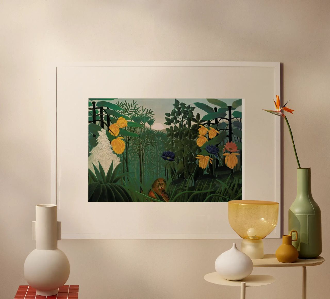 Rousseau - The Repast of the Lion poster da ARTOTHEK