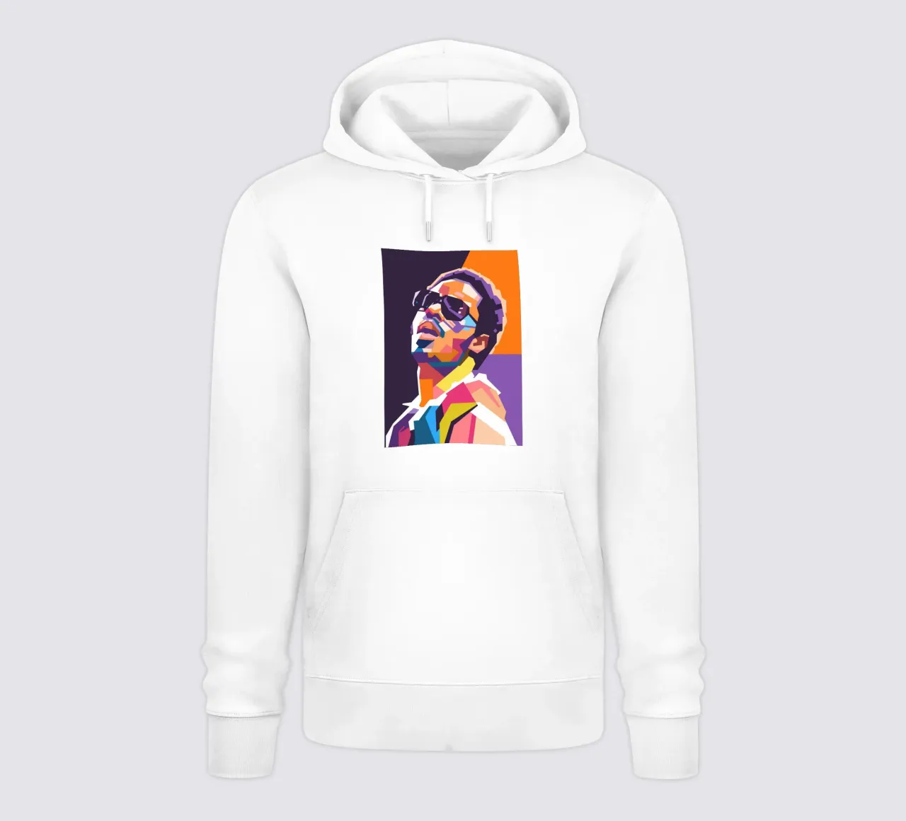 Arte tributo a Stevie Wonder felpa con cappuccio da Hantamrata
