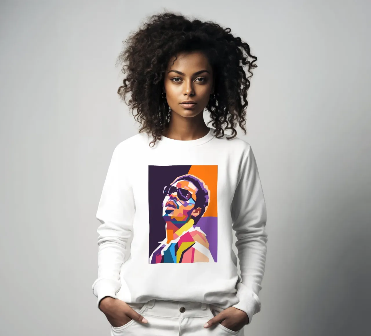 Arte tributo a Stevie Wonder felpa da Hantamrata