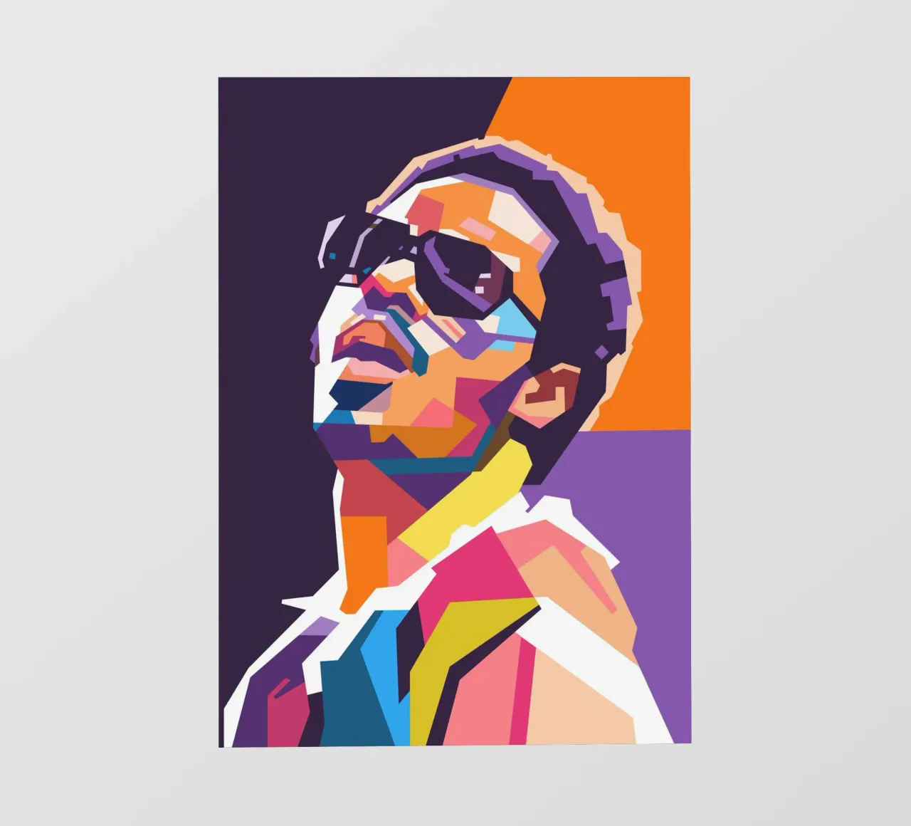 Arte tributo a Stevie Wonder pellicola backlit da Hantamrata