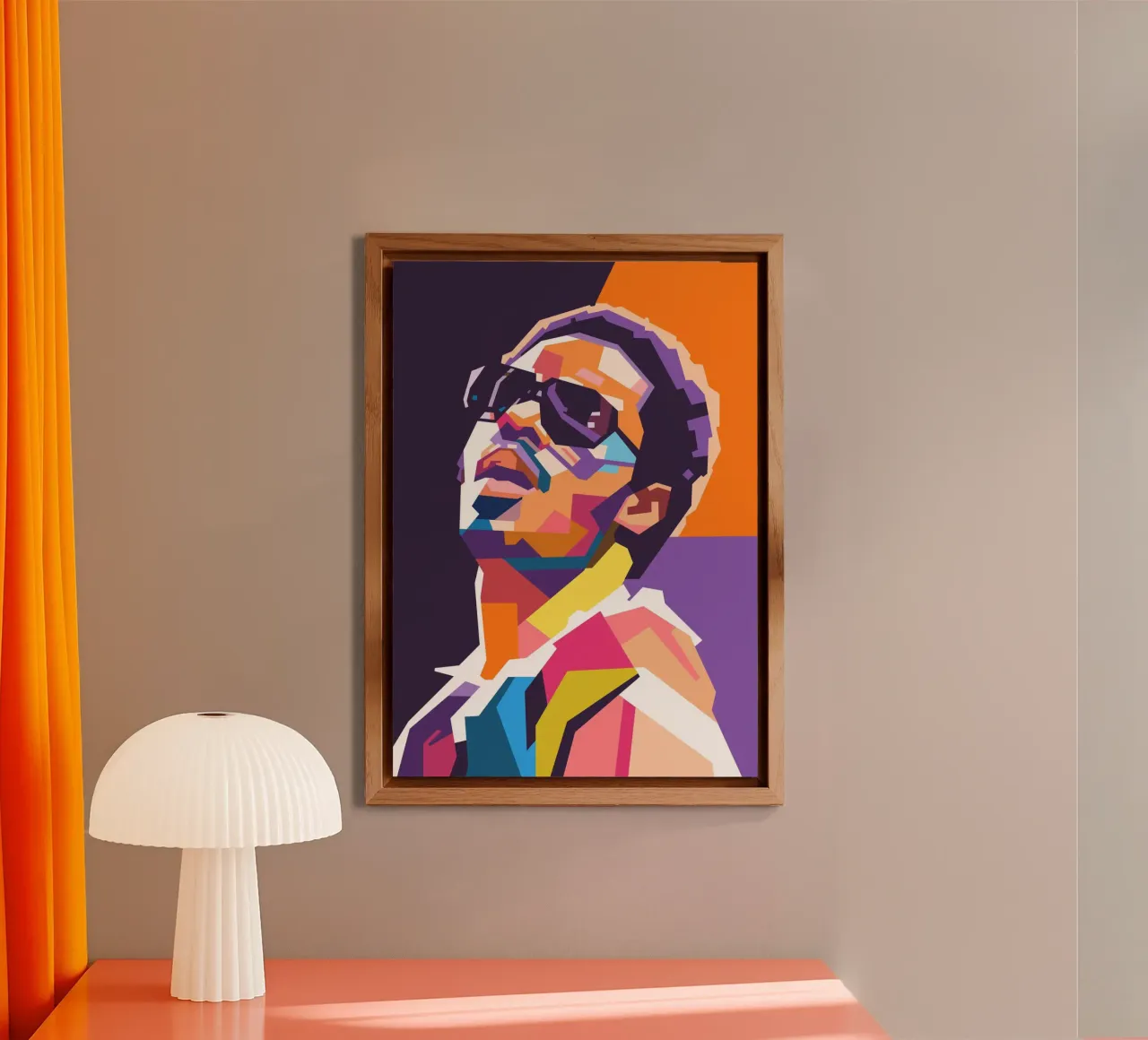 Arte tributo a Stevie Wonder alluminio dibond da Hantamrata