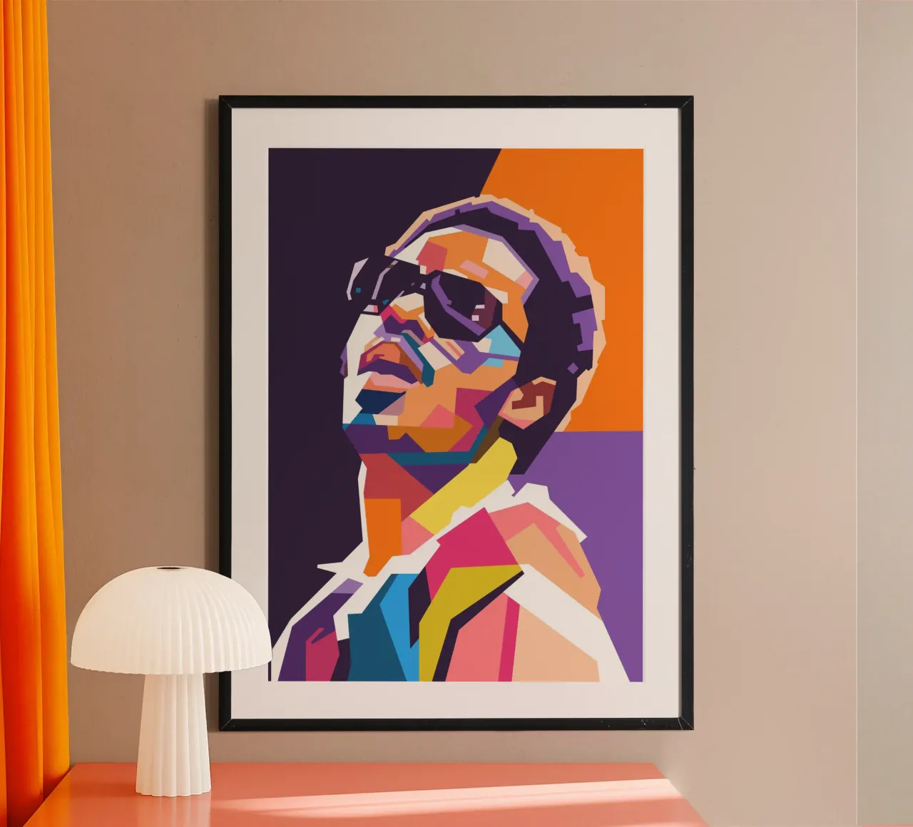 Arte tributo a Stevie Wonder carta hahnemühle da Hantamrata