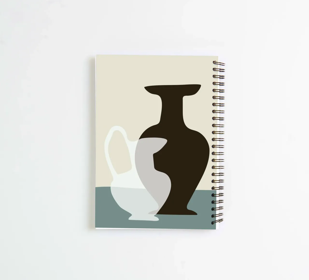 Shapes & Shadows spiral notebook by Christina Heitmann