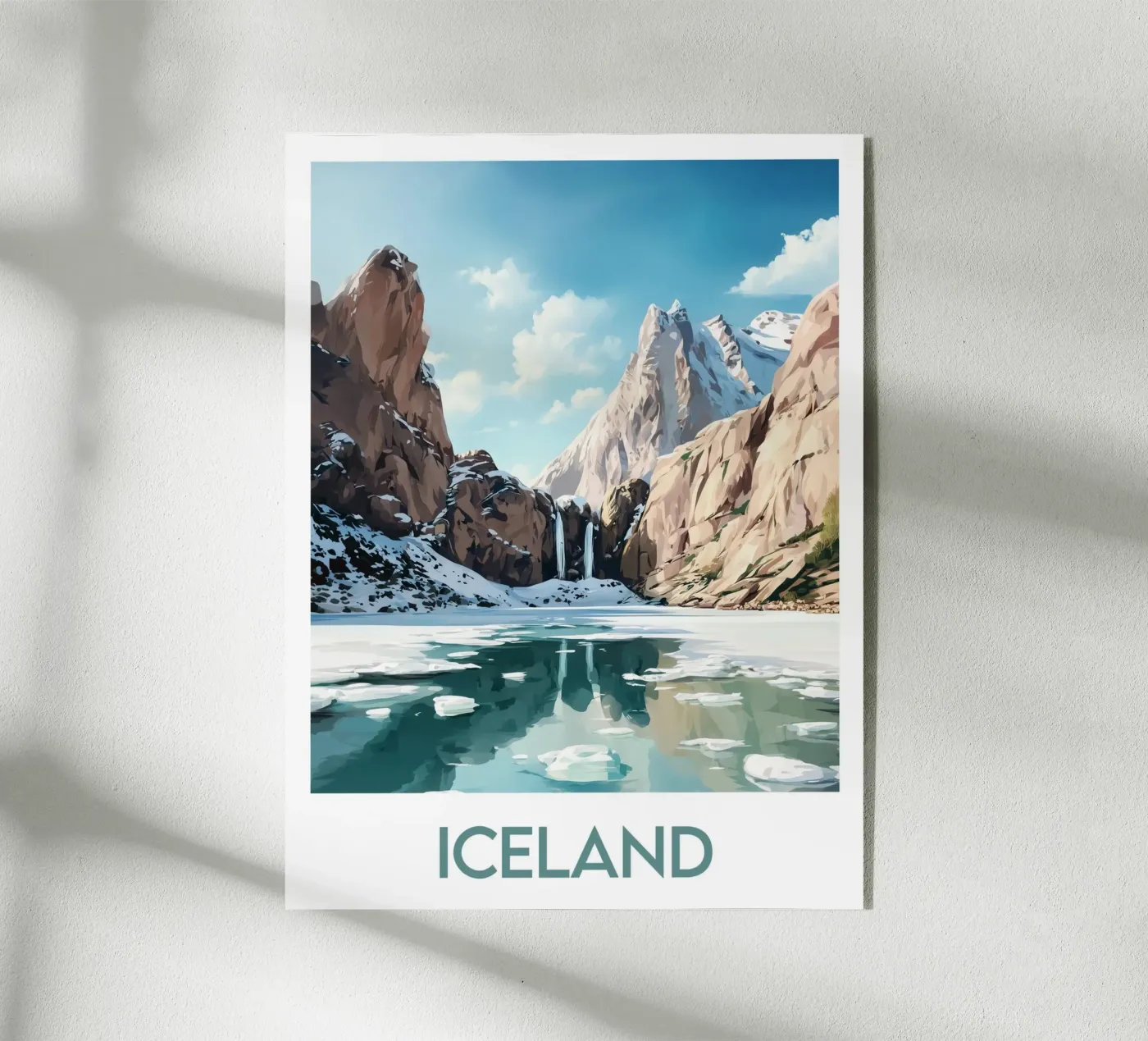 Affiche Islande plexiglass da Frame the World