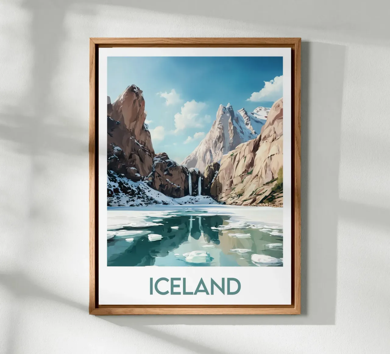 Affiche Islande alluminio dibond da Frame the World