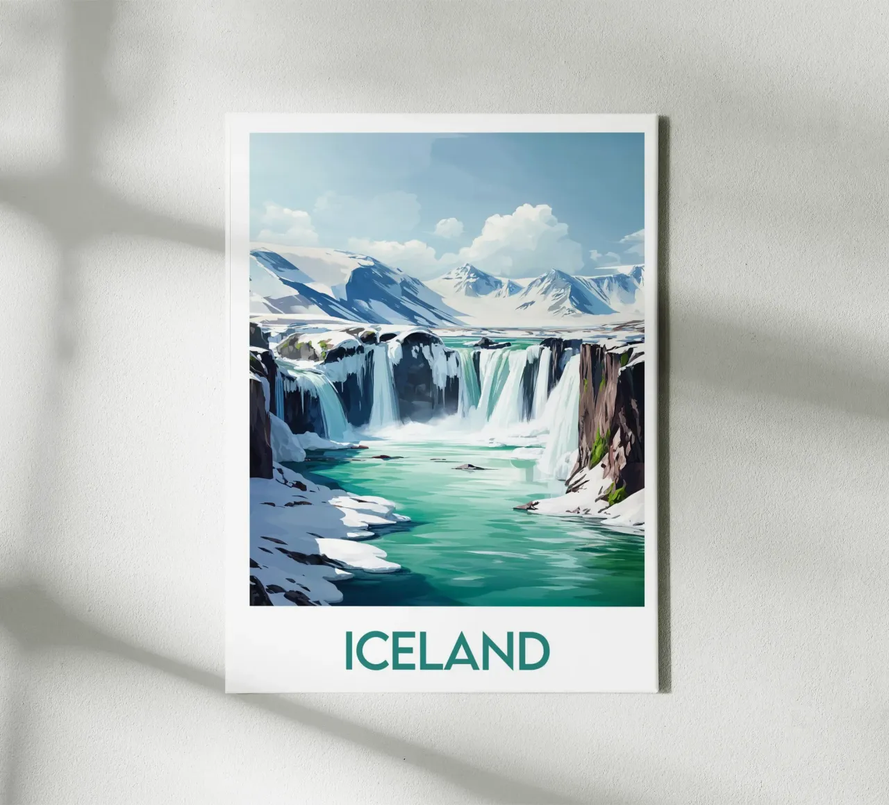 Het eiland canvas van Frame the World