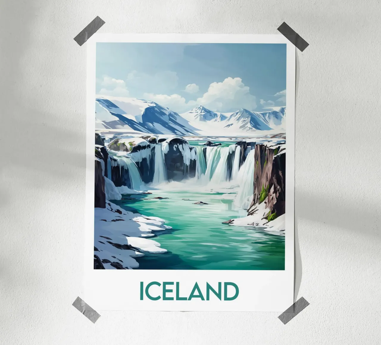 Affiche Iceland poster da Frame the World