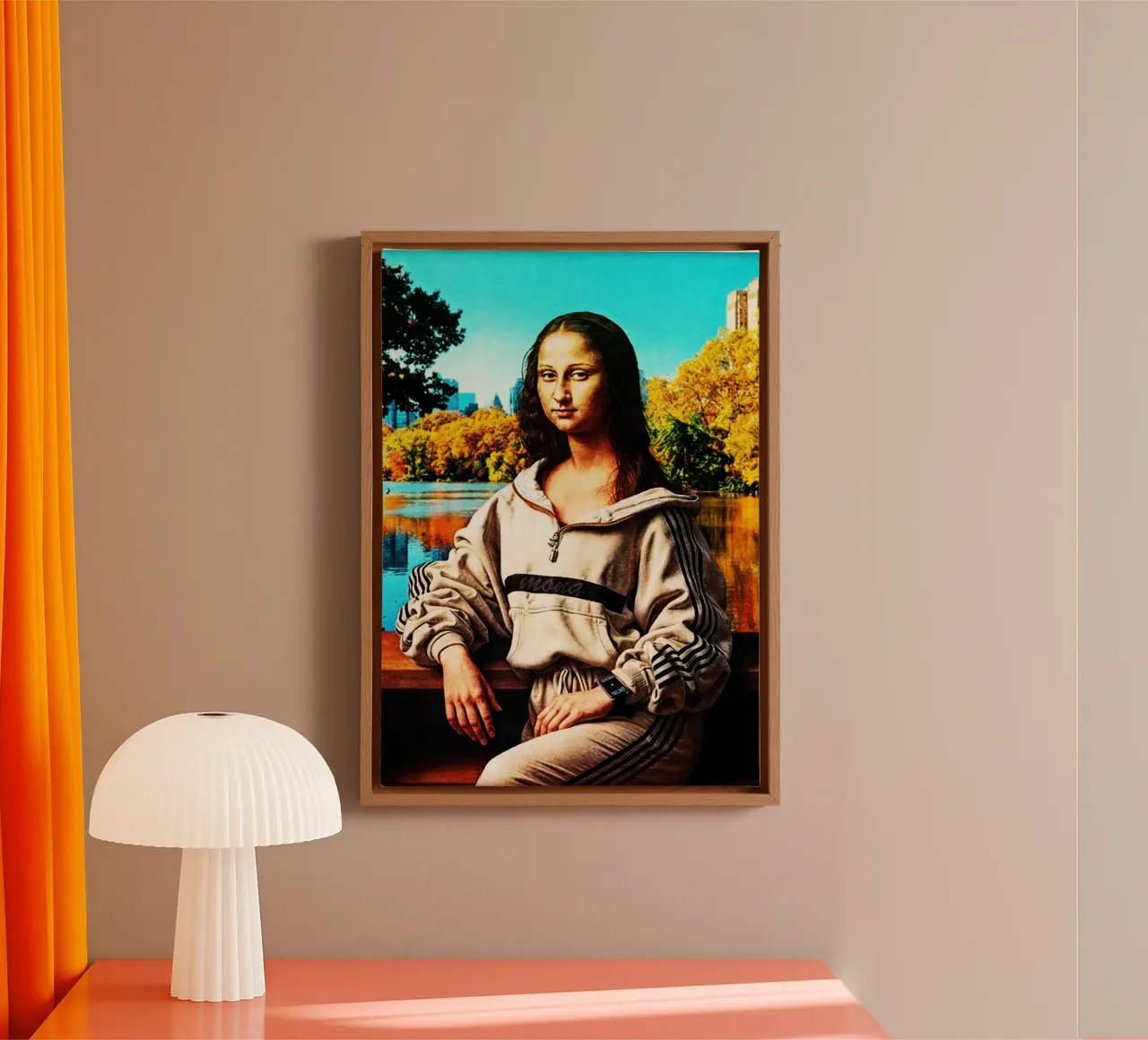 Mona Lisa Grappig Kunstontwerp canvas van kembangross