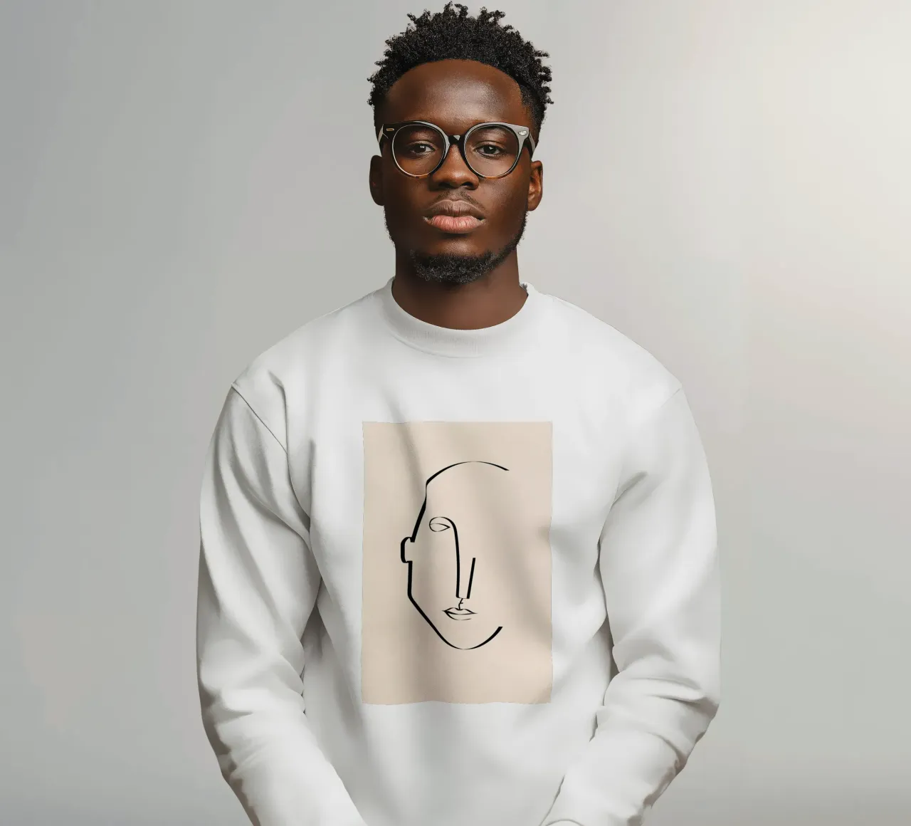 Abstract Portrait sweatshirt by Pure