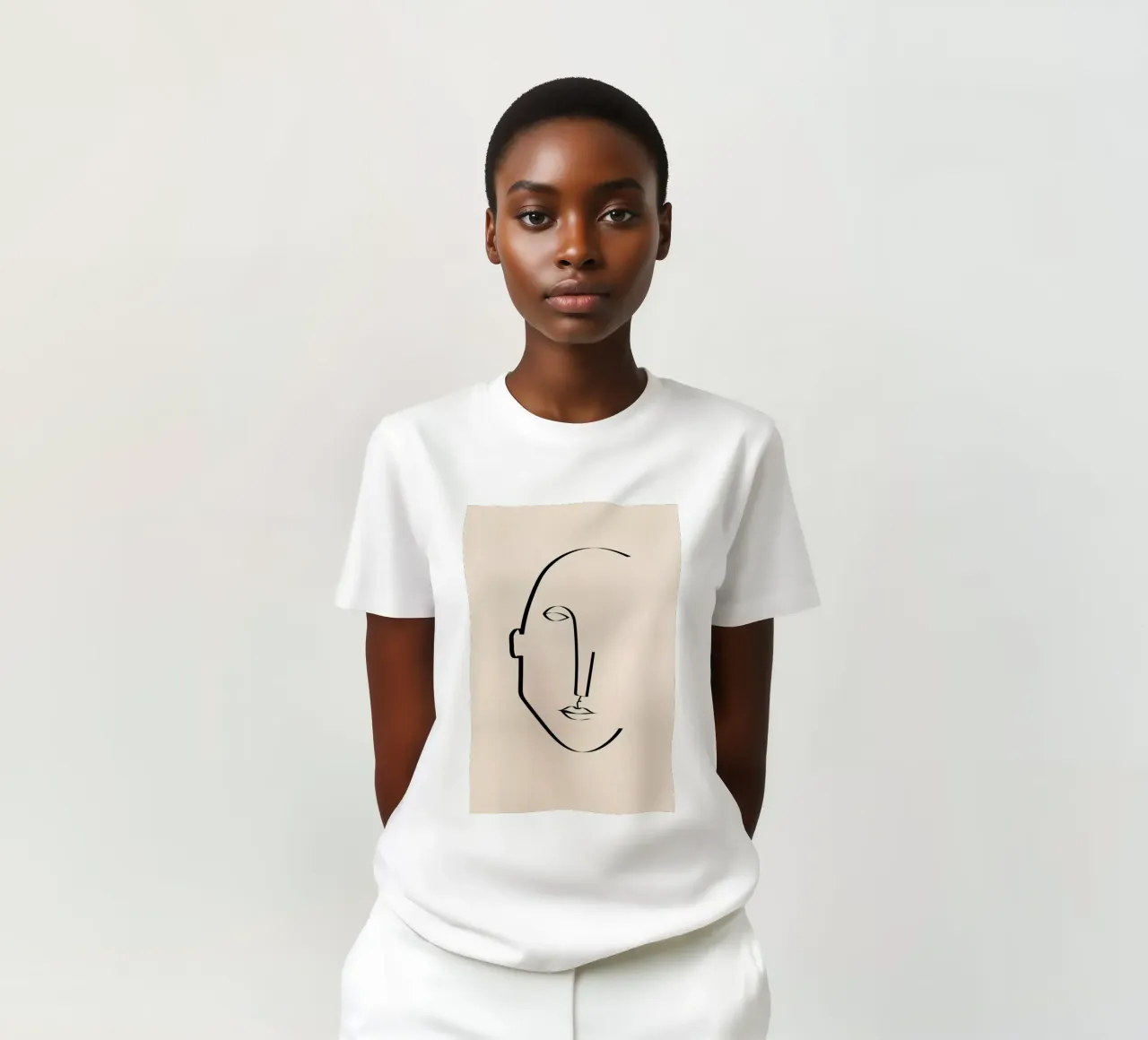 Abstract Portrait t-shirt da Pure