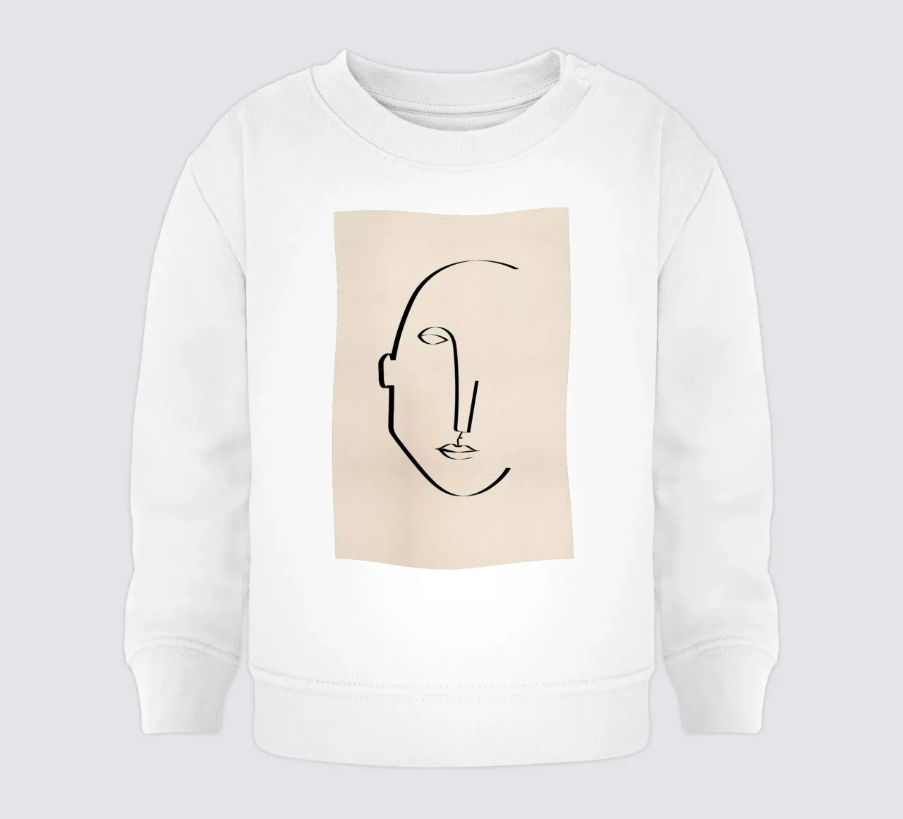Abstract Portrait baby sweatshirt by Pure
