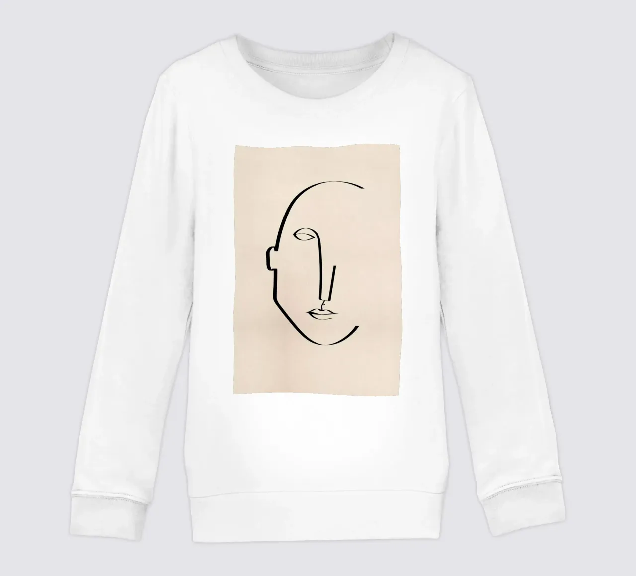 Abstract Portrait kids sweatshirt by Pure