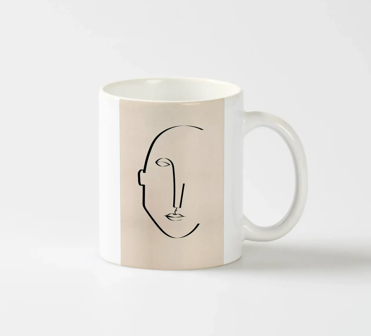 Abstract Portrait tazza in ceramica da Pure