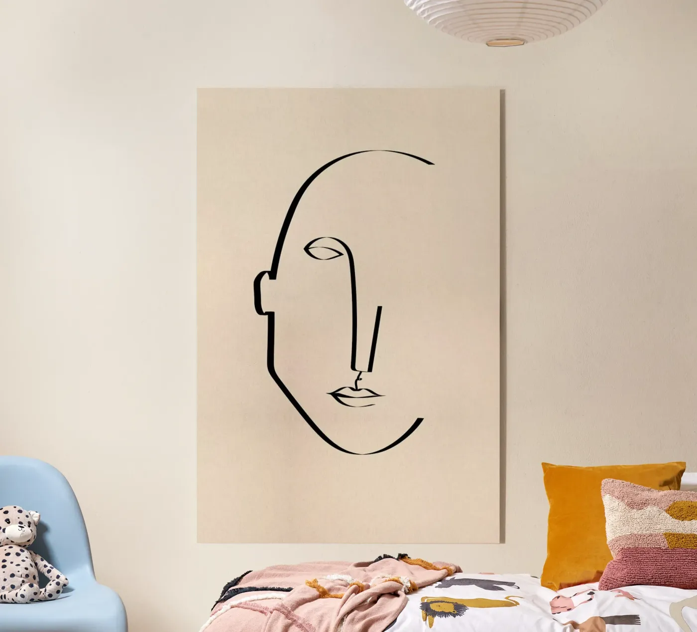 Abstract Portrait acrylic glass by Pure