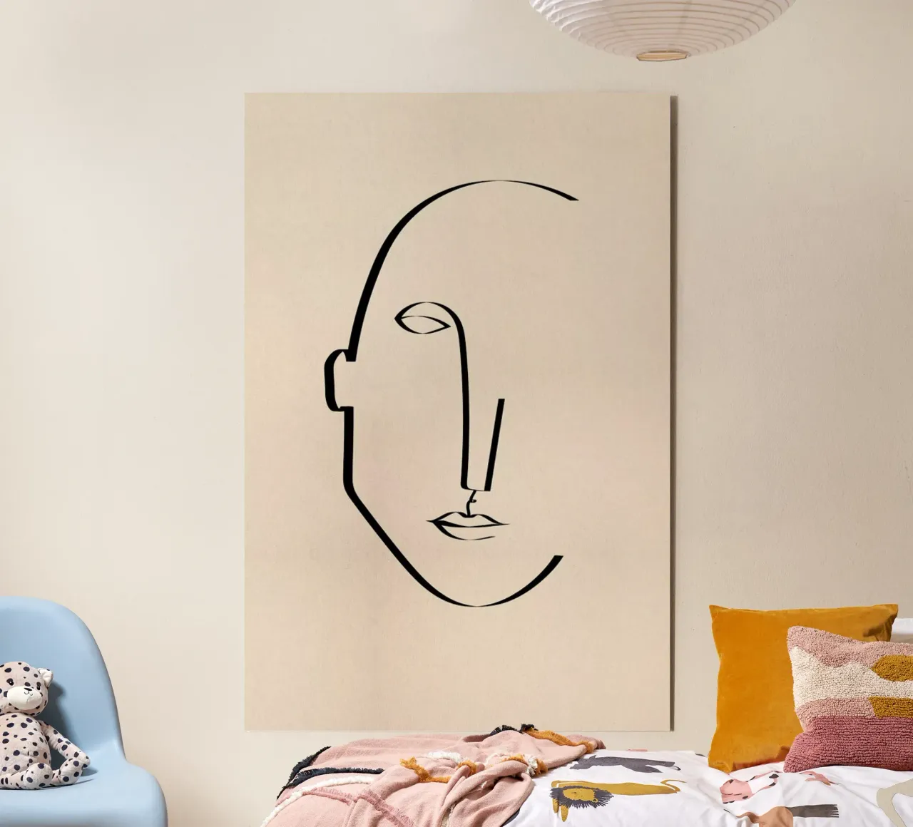 Abstract Portrait alluminio dibond da Pure