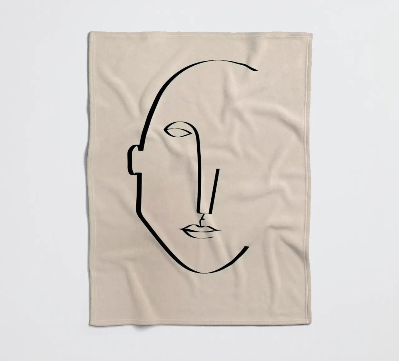 Abstract Portrait coperta in pile da Pure