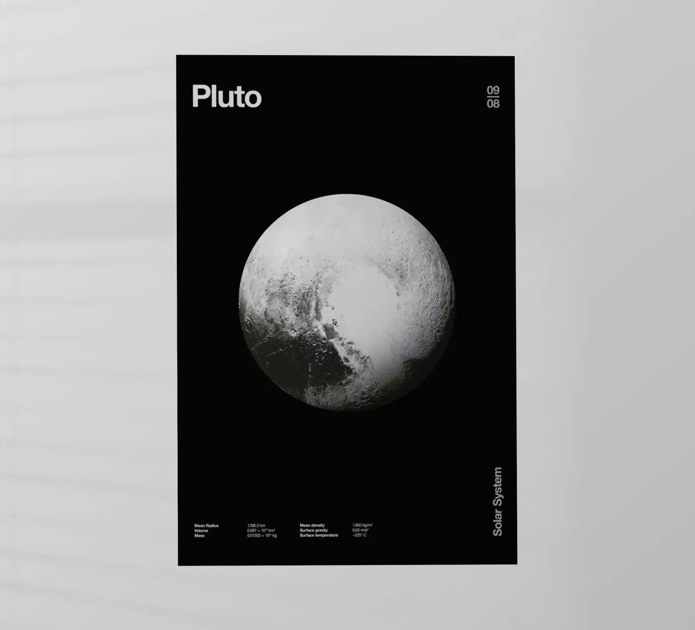 Pluto backlit folie van Florent Bodart
