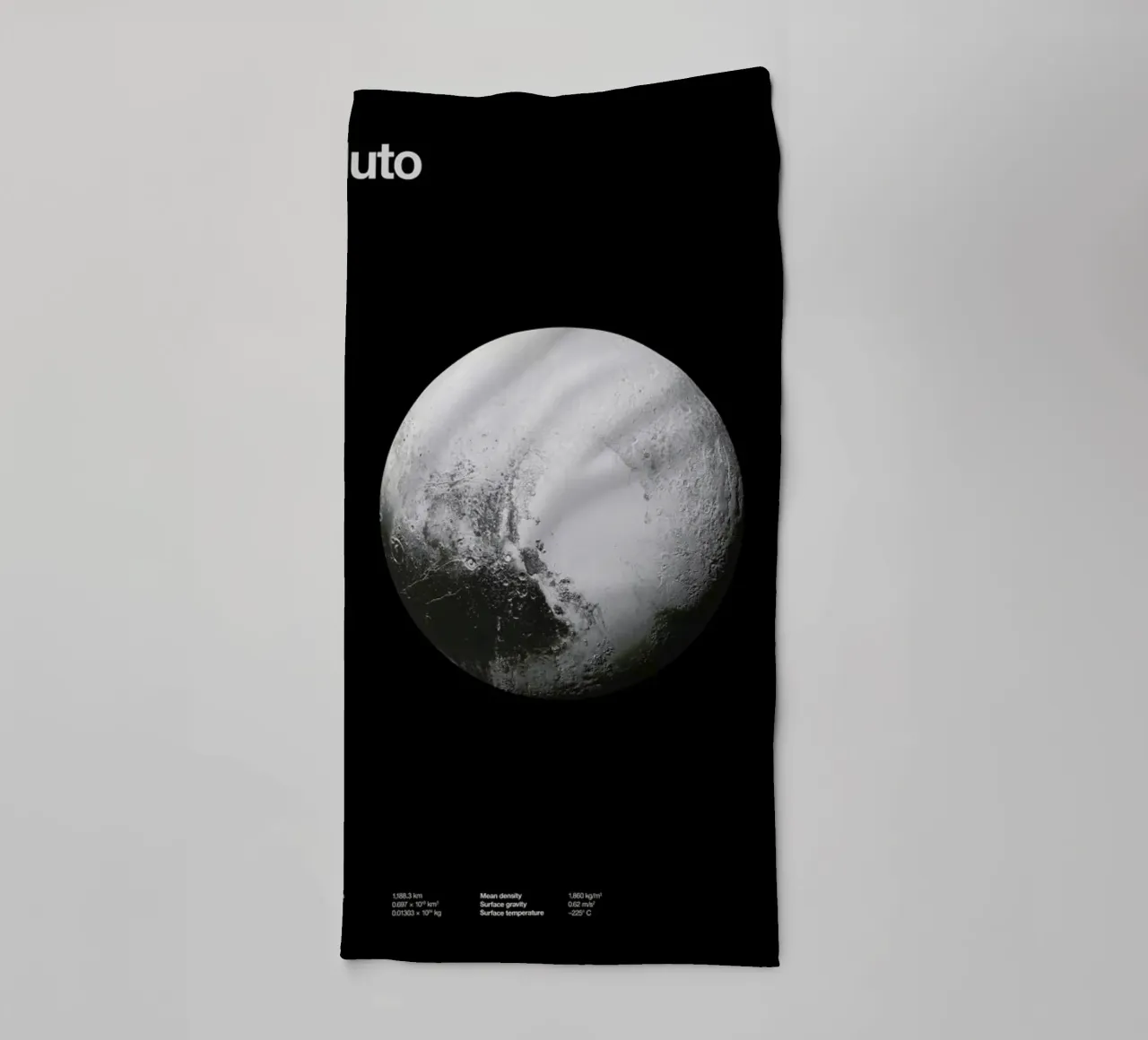 Pluto towel by Florent Bodart