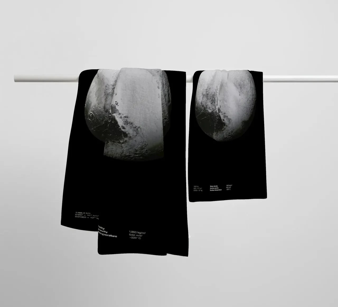 Pluto towel by Florent Bodart